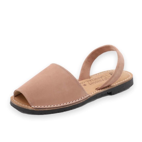 The Spanish Sandal Co. Shoes - The Spanish Sandal Co. Peep Toe Tan Nubuck Sandals Size 41 US Size 10 H14896
